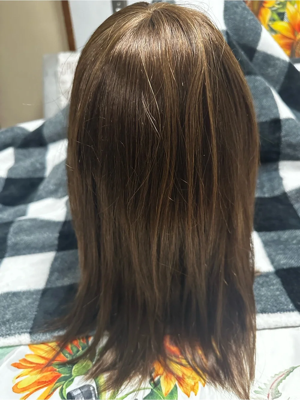 Brown Women’s Straight Synthetic Wig - Classic Style